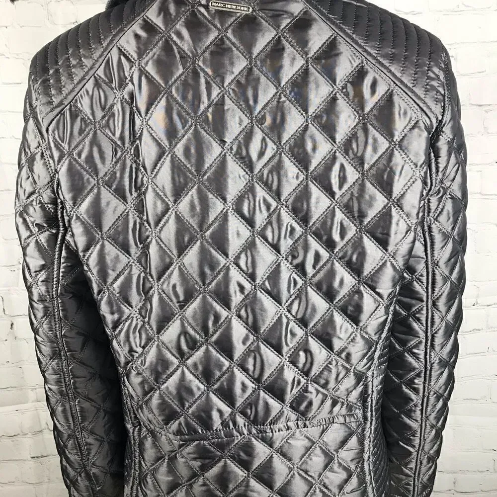 Andrew Marc Marc New York Medium Gray Puffer Coat